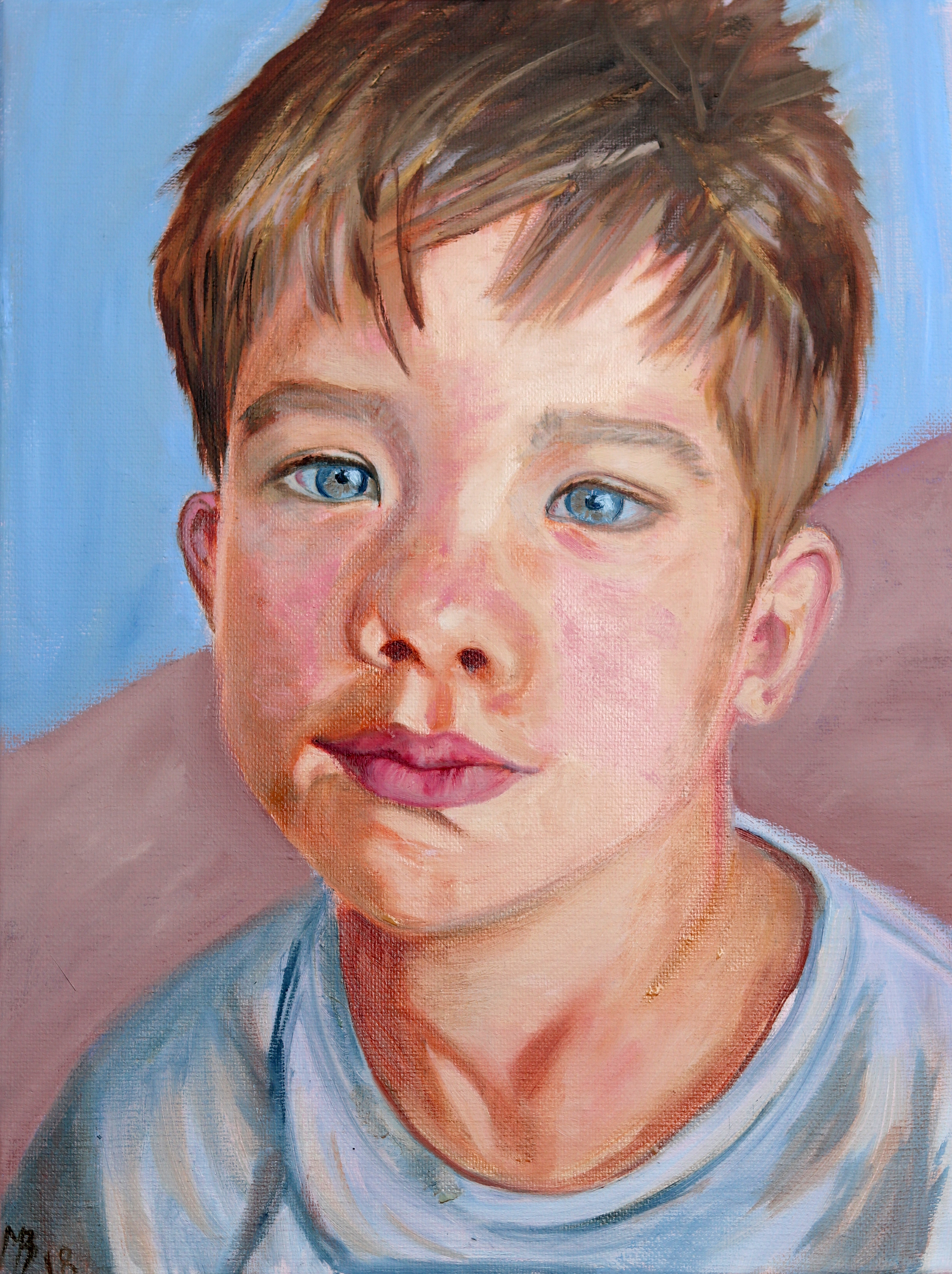 Portrait of a boy by Marina Bowater