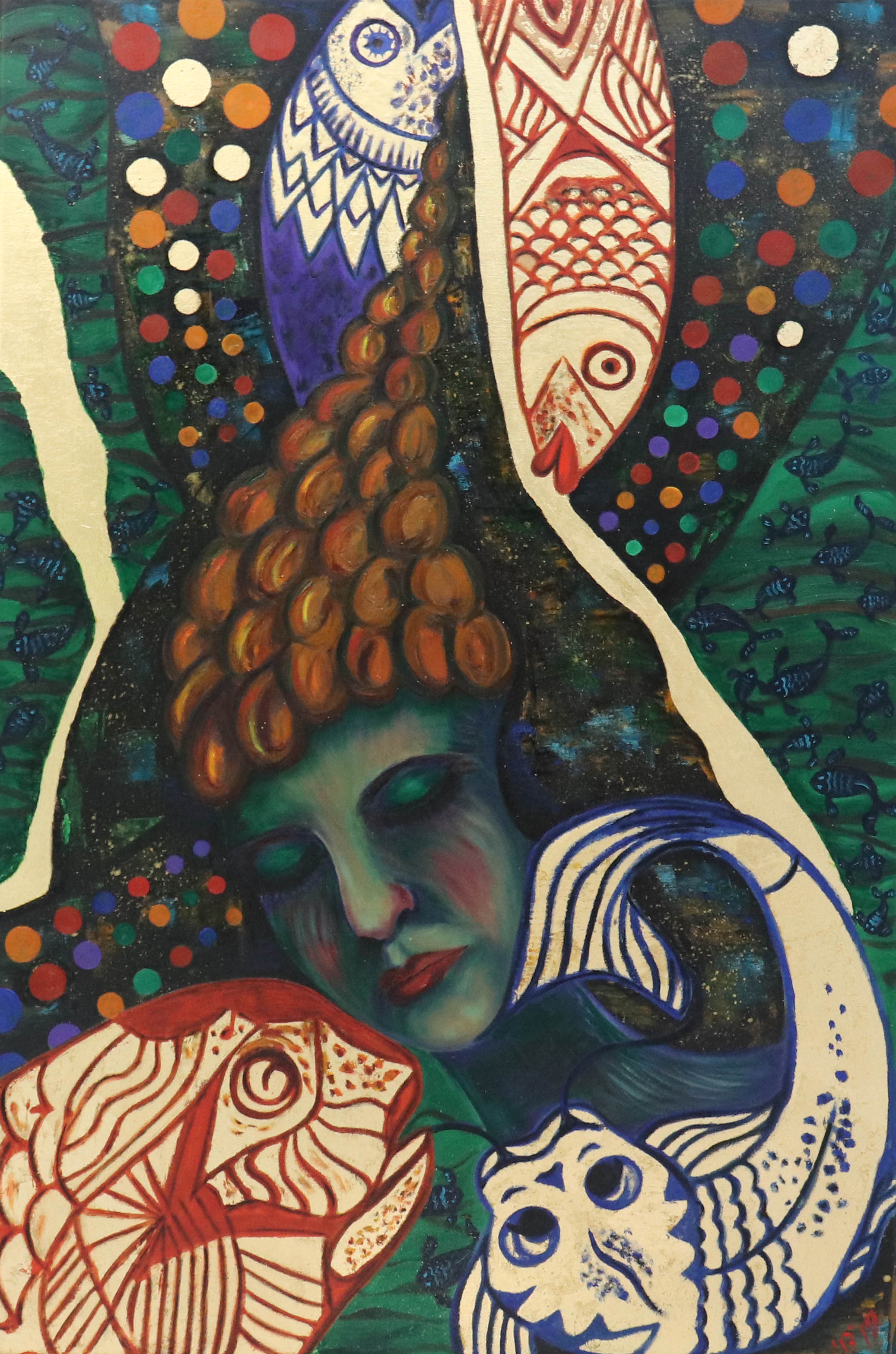 Swimming with fish by Marina Bowater